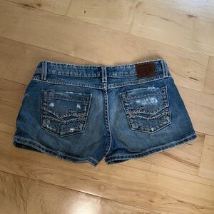 BKE Distressed Blue Jean Shorts